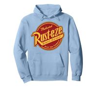 Disney Pixar Cars Rust-eze Logo Felpa con Cappuccio, Unisex per adulti, Blu polveroso, S