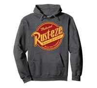 Disney Pixar Cars Rust-eze Logo Felpa con Cappuccio, Unisex per adulti, Grigio Scuro, S