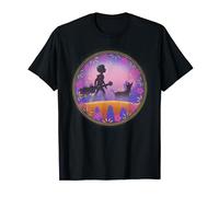 Disney Pixar Coco and Dante Colorful Circle Portrait Maglietta