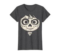 Disney Pixar Coco Miguel Face Halloween Maglietta, Donna, Grigio Scuro, L