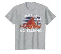 Disney Pixar Finding Dory Hank New Rule Maglietta, Bambini, Grigio Melange, 4 anni