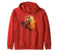 Disney Pixar Hoppers Beaver Mabel Happy Run Felpa con Cappuccio
