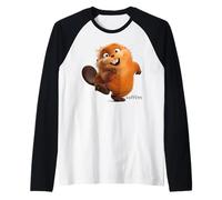 Disney Pixar Hoppers Beaver Mabel Happy Run Maglia con Maniche Raglan