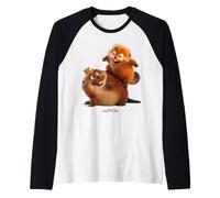 Disney Pixar Hoppers King George And Mabel Playing Together Maglia con Maniche Raglan