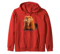 Disney Pixar Hoppers Mabel Beaver Smiling Felpa con Cappuccio
