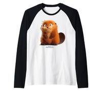 Disney Pixar Hoppers Mabel Beaver Smiling Maglia con Maniche Raglan