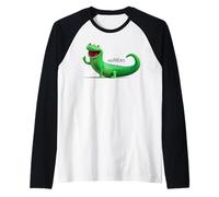 Disney Pixar Hoppers Tom Lizard Smiling Happy Pose Maglia con Maniche Raglan