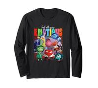 Disney Pixar Inside Out 2 Feel All Your Emotions Vintage Maglia a Manica