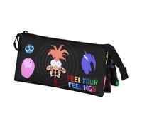 Disney Pixar Inside Out 2 Feeling-Astuccio Triplo, Multicolore, 23 x 11 cm