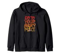 Disney Pixar Inside out Go To You Angry Place Distressed Felpa con Cappuccio