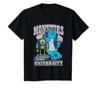 Disney Pixar Monsters University Mike And Sulley Maglietta, Bambini, Nero, 2 Anni