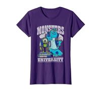 Disney Pixar Monsters University Mike And Sulley Maglietta, Donna, Viola, M