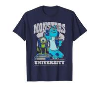 Disney Pixar Monsters University Mike And Sulley Maglietta, Uomo, Navy, M
