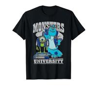 Disney Pixar Monsters University Mike And Sulley Maglietta, Uomo, Nero, XL
