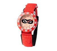 Disney Pixar - Orologio The Incredibles per bambini dai 3 ai 7 anni, con quadrante con personaggi Dash - ottimo regalo per ragazzi - quadrante di facile lettura, lunetta rossa e cinturino in nylon