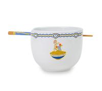 Disney Pixar Ratatouille Ciotola In Ceramica Da 20 Once E Set Di Bacchette