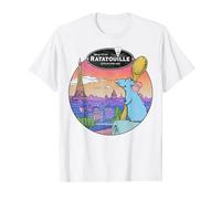 Disney Pixar Ratatouille Over Look Paris Maglietta