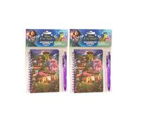 Disney Pixar Set di 2 set di cancelleria Encanto - Include 2 mini quaderni a spirale in miniatura e 2 penne (50 fogli per taccuino)