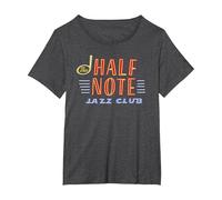 Disney Pixar Soul The Half Note Jazz Club Maglietta, Donna Plus-Size, Grigio Scuro, 4X