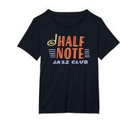 Disney Pixar Soul The Half Note Jazz Club Maglietta, Donna Plus-Size, Nero, 5X