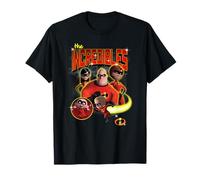 Disney Pixar The Incredibles 2 Super Family Group Shot Maglietta
