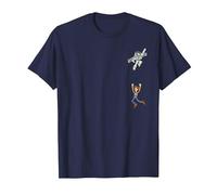 Disney Pixar Toy Story Buzz Lightyear Flying Woody Falling Maglietta, Uomo, Navy, L