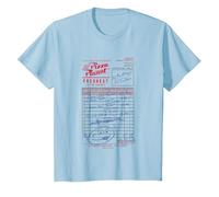 Disney Pixar Toy Story Pizza Planet Order 1995 Vintage Logo Maglietta, Bambini, Celeste, 3 anni