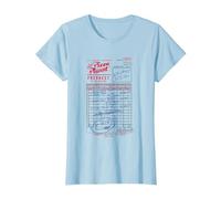 Disney Pixar Toy Story Pizza Planet Order 1995 Vintage Logo Maglietta, Donna, Celeste, XL