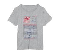 Disney Pixar Toy Story Pizza Planet Order 1995 Vintage Logo Maglietta, Donna plus-size, Grigio Melange, 5X