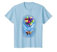 Disney Pixar Up Dug Floating Ritratto Maglietta, Bambini, Celeste, 3 anni