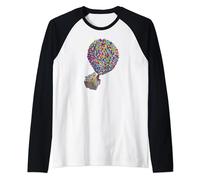 Disney PIXAR Up House Holiday Maglia con Maniche Raglan
