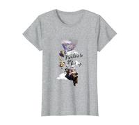 Disney Pixar Up Nowhere To Go But Maglietta, Donna, Grigio Melange, M