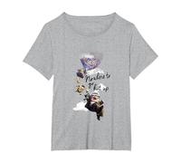 Disney Pixar Up Nowhere To Go But Maglietta, Donna plus-size, Grigio Melange, 5X
