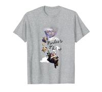 Disney Pixar Up Nowhere To Go But Maglietta, Uomo, Grigio Melange, 3XL