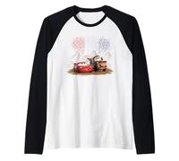 Disney & Pixar's Cars Lightning Mater 4th of July Fireworks Maglia con Maniche Raglan
