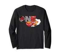 Disney & Pixar's Cars Numbers 1 First 1st Birthday Party Maglia a Manica