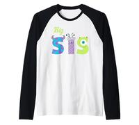 Disney & Pixar's Monsters, INC. Big Sis Sister Family Trip Maglia con Maniche Raglan
