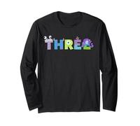 Disney & Pixar's Monsters, INC. Numbers 3rd Third Birthday Maglia a Manica