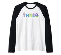 Disney & Pixar's Monsters, INC. Numbers 3rd Third Birthday Maglia con Maniche Raglan