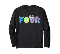 Disney & Pixar's Monsters, INC. Numbers 4th Fourth Birthday Maglia a Manica
