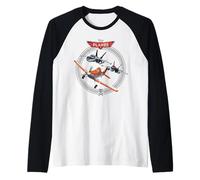 Disney Planes Dusty Crophopper with Bravo and Echo Maglia con Maniche Raglan