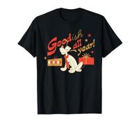 Disney Pluto Christmas "Goodish All Year" Funny Holiday Maglietta