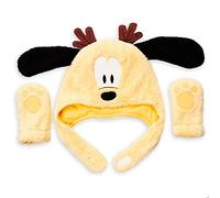 Disney Pluto Holiday Hat and Mittens Set Baby 0-6 Months Yellow