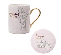Disney Porcellana Tazza E Sottobicchiere Set - " Migliore Mamma " Dalmata Design