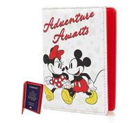 Disney Porta passaporto Topolino e Minnie Mouse - Licenza Ufficiale, Multicolore, Classico, Multicolore, Taglia unica, Classico