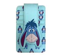 Disney Portafoglio porta carte di credito Minnie Mickey Stitch Ih-Oh Skellington Donna Slim Compact, Eeyore Azzurro, Porta carte