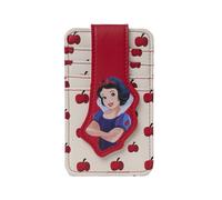Disney Portafoglio sottile compatto da donna, essenziale da viaggio, Biancaneve Rosso