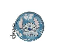 Disney Portamonete Cookie, 8.7 x 8.7 cm, Blu Stitch