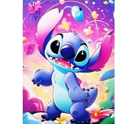 Disney Poster Decorativo da Parete Serie Cartoon Lilo e Stitch Stampa su Carta Patinata 40x30cm Senza Cornice