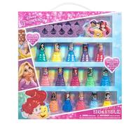 Disney Princess 15 pezzi a base di acqua smalto per unghie, asciugatrice rapida, peel off, set regalo per ragazze da ragazza Townley Girl